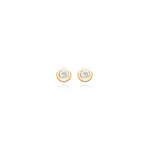 Diamond Solitaire Earrings