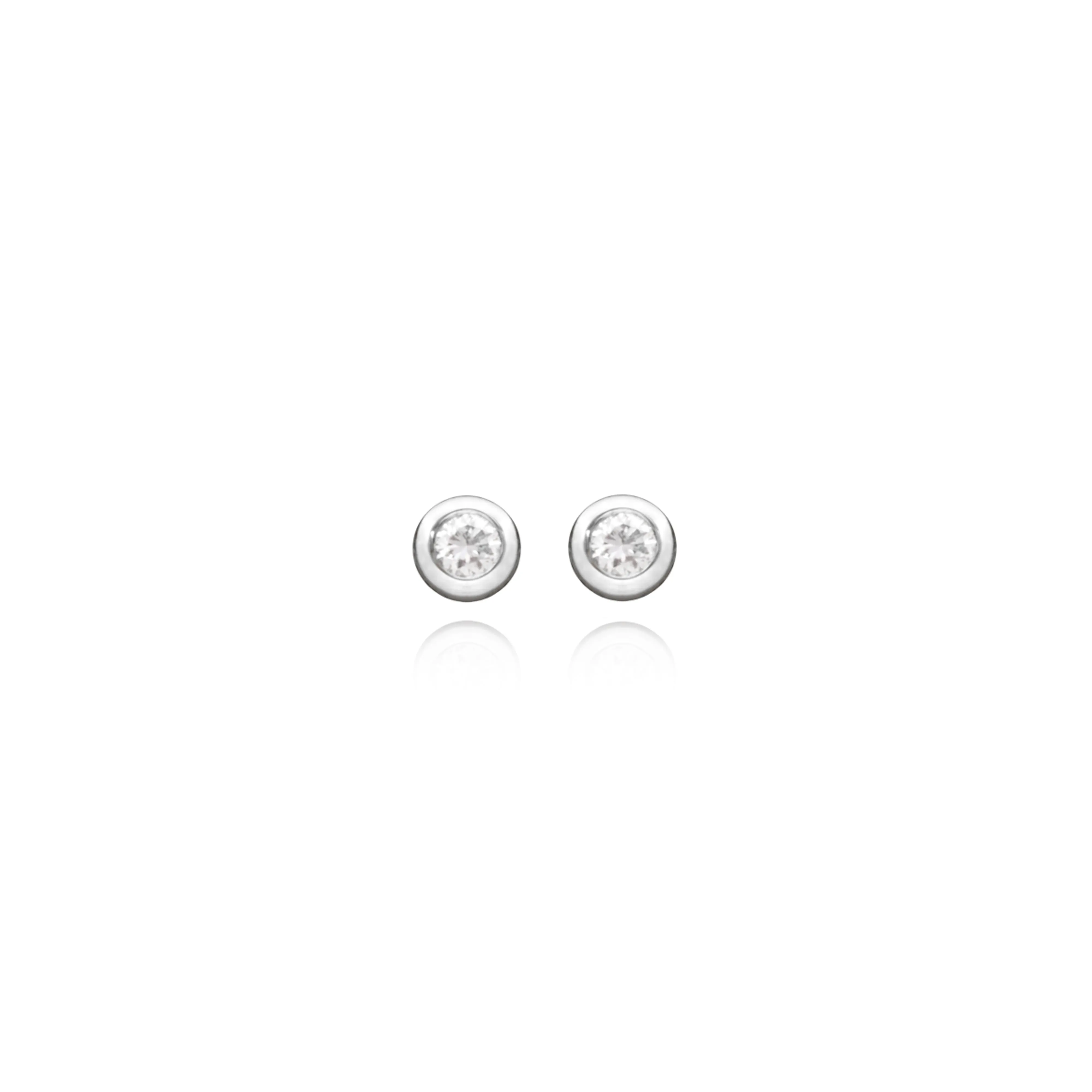 Diamond Solitaire Earrings