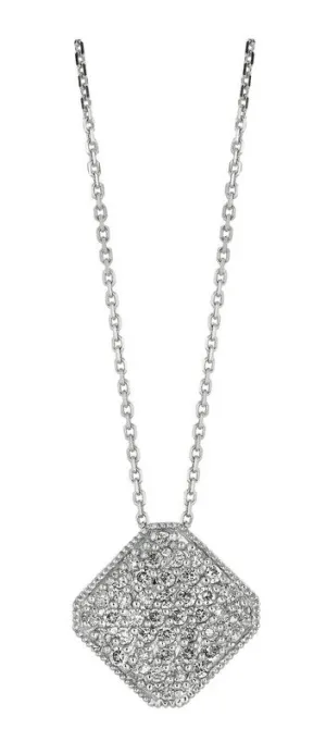 DIAMOND SQUARE NECKLACE 14K GOLD (0.75 CTW) 1