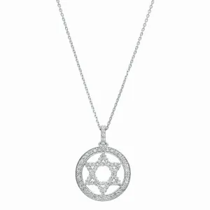DIAMOND STAR NECKLACE 14K GOLD (0.88 CTW)