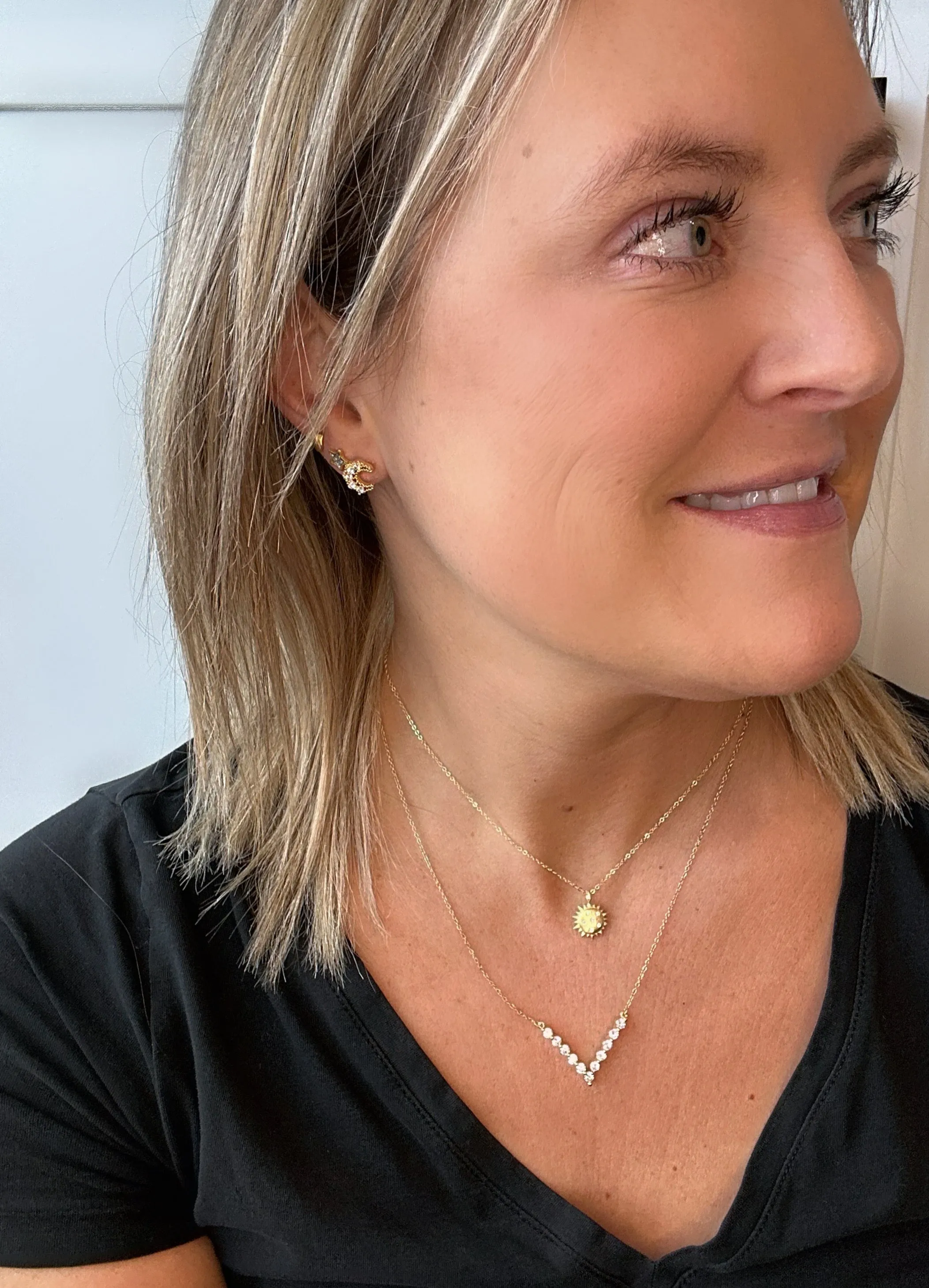 Diamond Sunburst Necklace