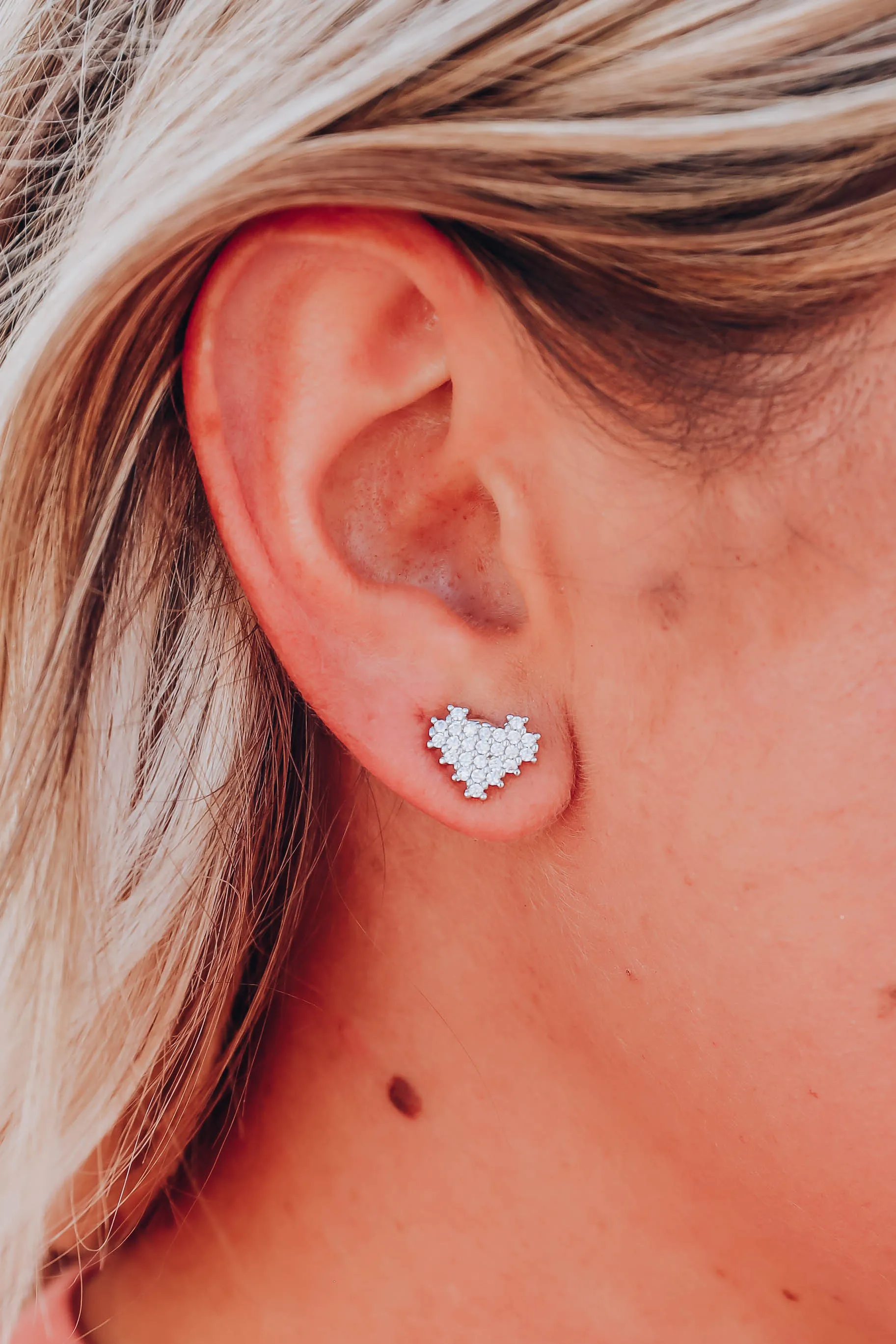 Dione Stud Earrings - Silver