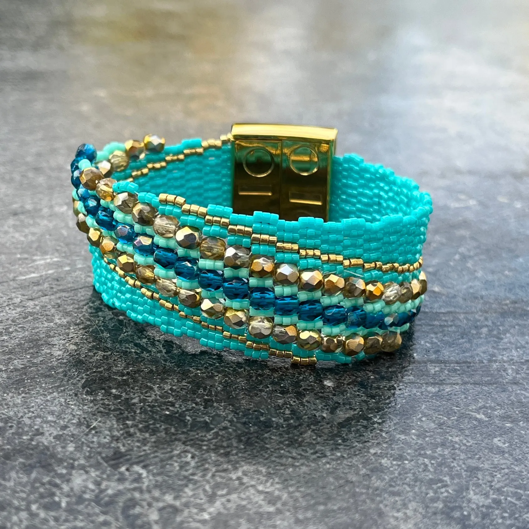 DIY Pattern Bracelet VAGUE BLEUE
