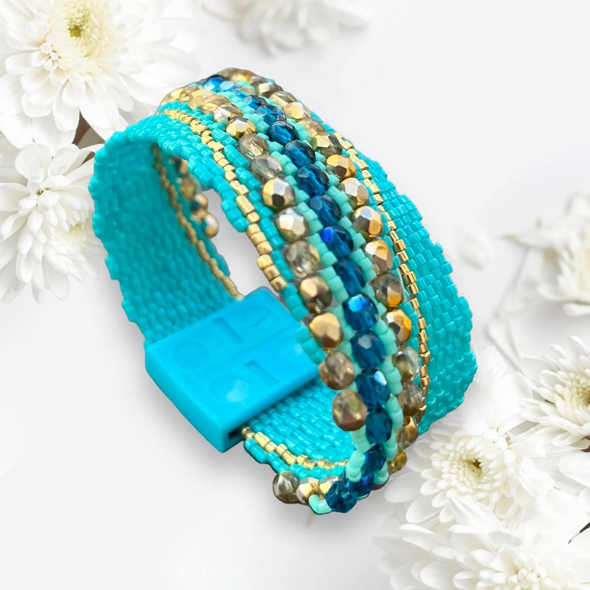 DIY Pattern Bracelet VAGUE BLEUE