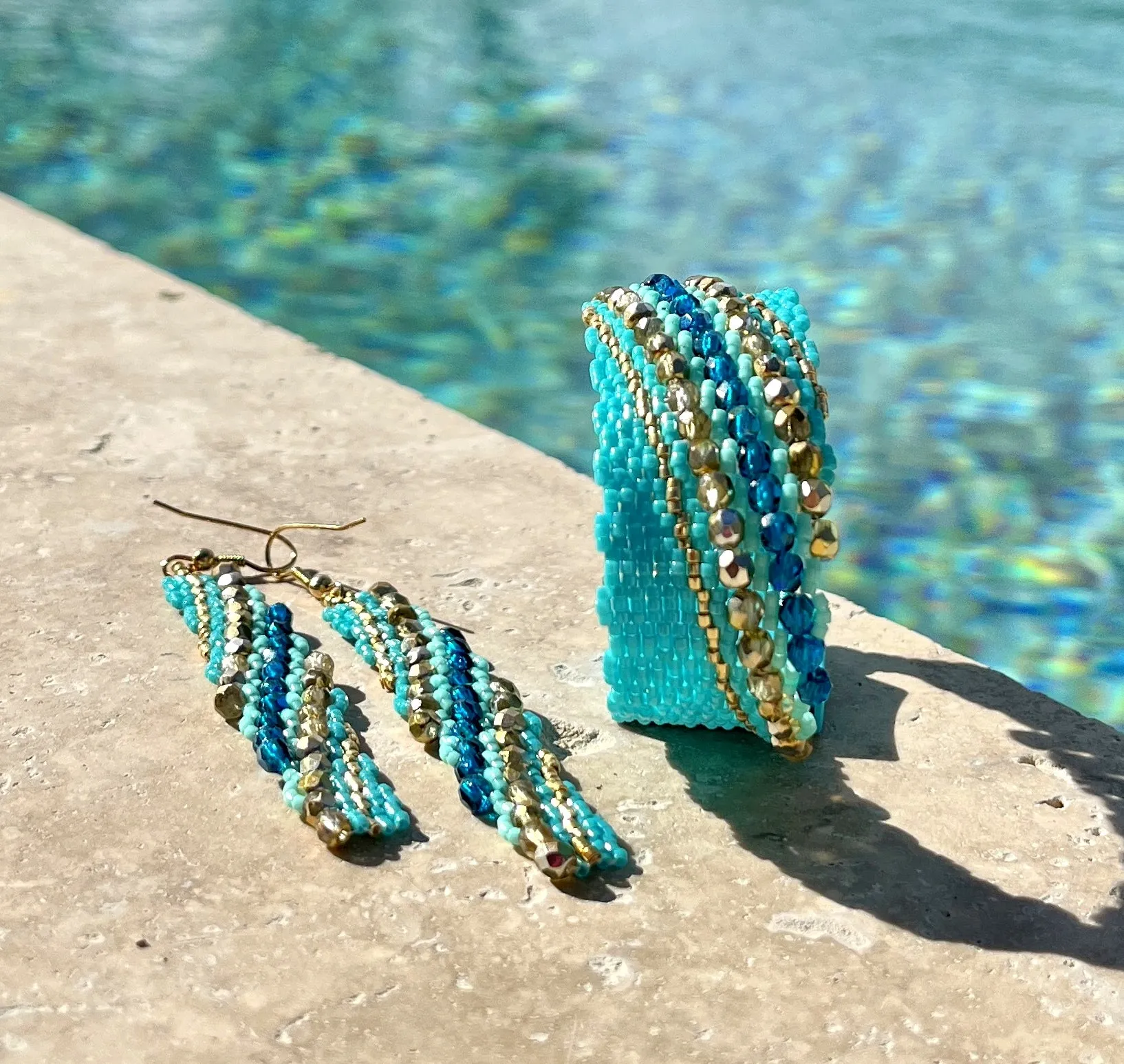 DIY Pattern Bracelet VAGUE BLEUE