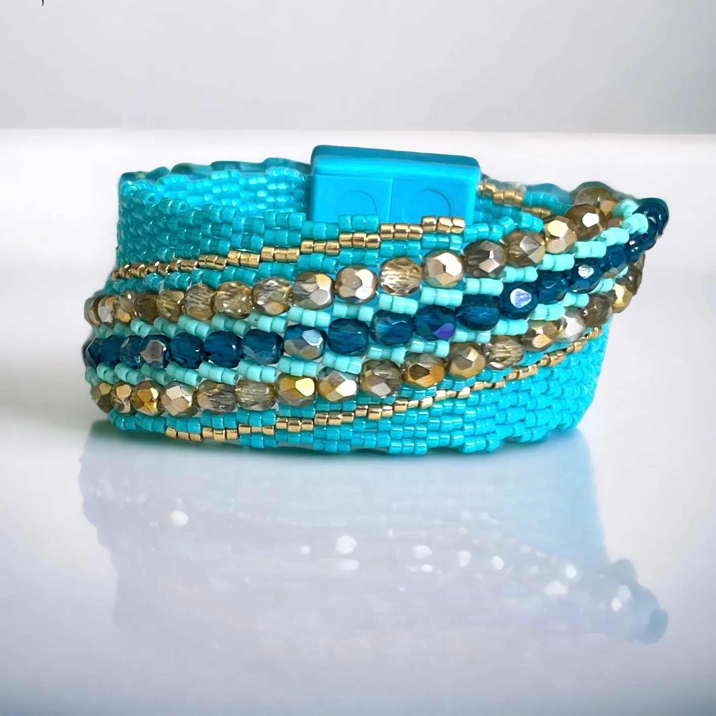 DIY Pattern Bracelet VAGUE BLEUE