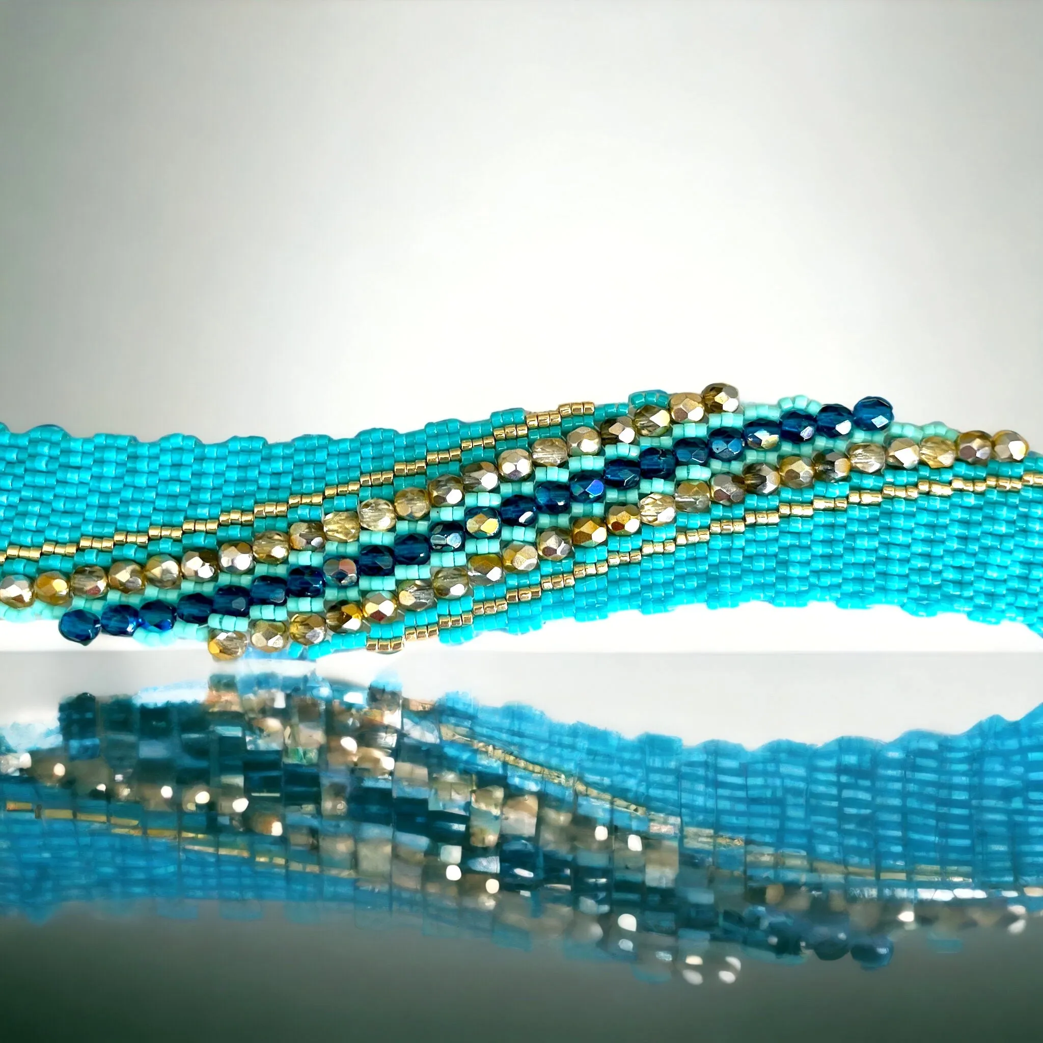 DIY Pattern Bracelet VAGUE BLEUE