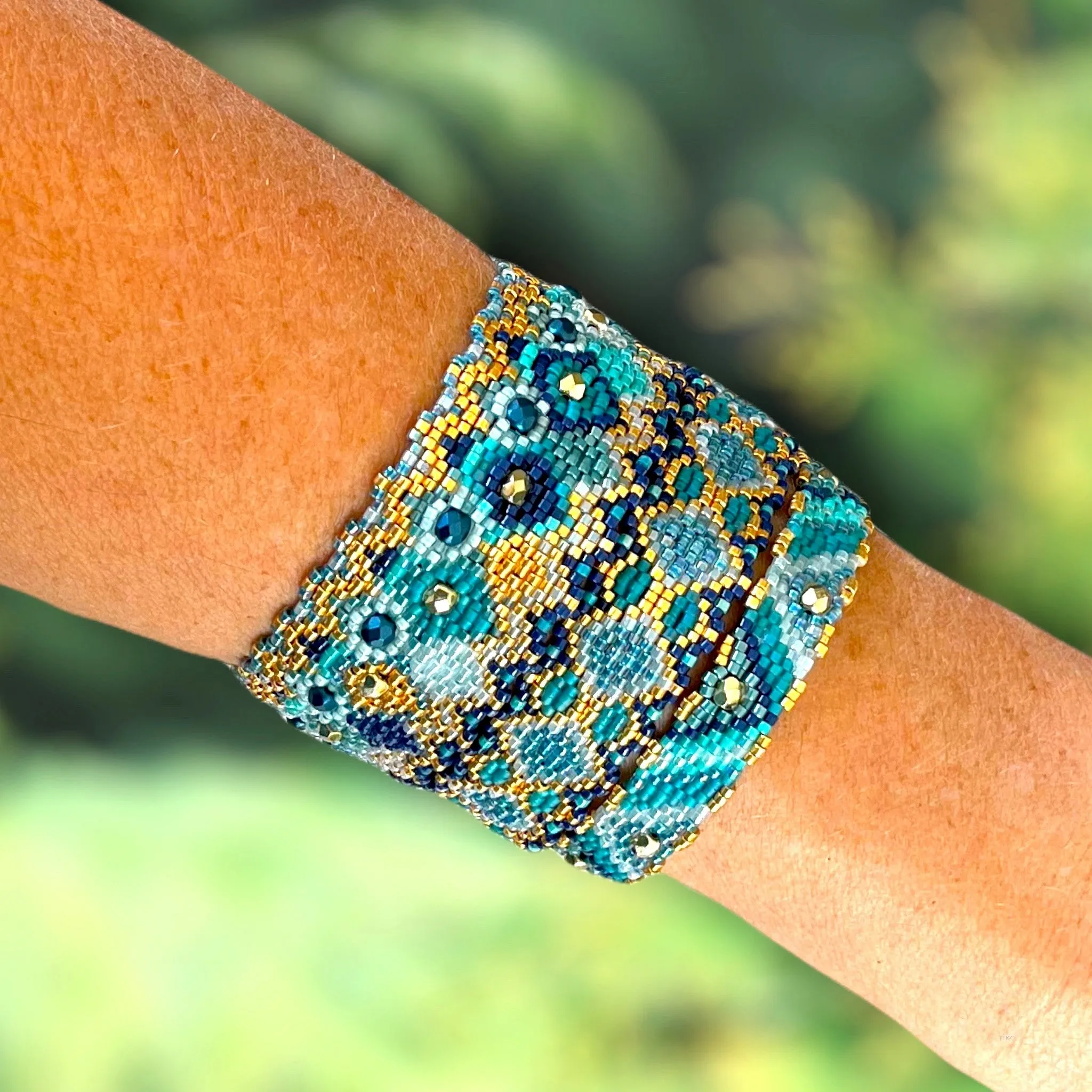 DIY Vertical Peyote Pattern - 2 Bracelets CORDOUE
