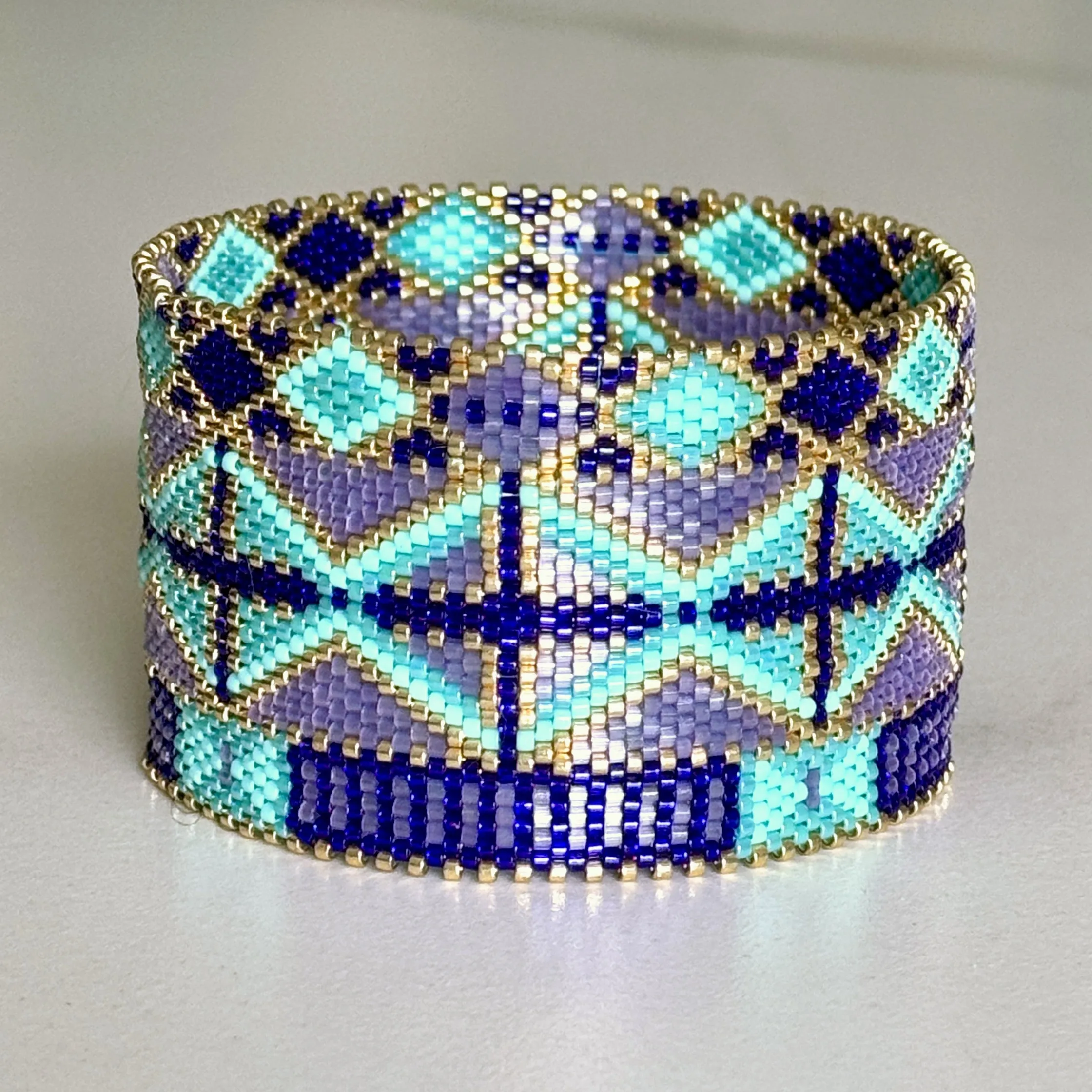 DIY Vertical Peyote Pattern - Bracelet ANTIBES