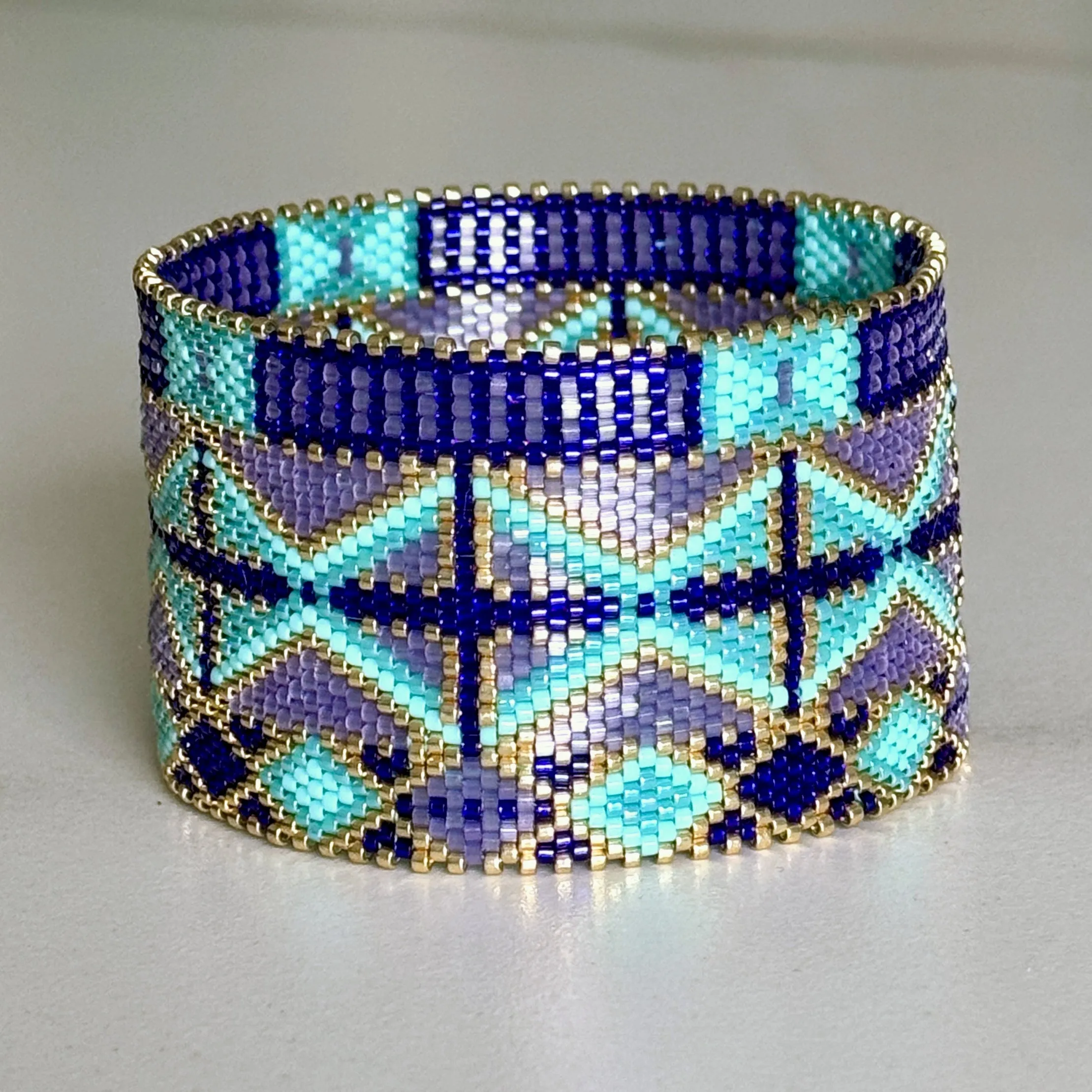 DIY Vertical Peyote Pattern - Bracelet ANTIBES