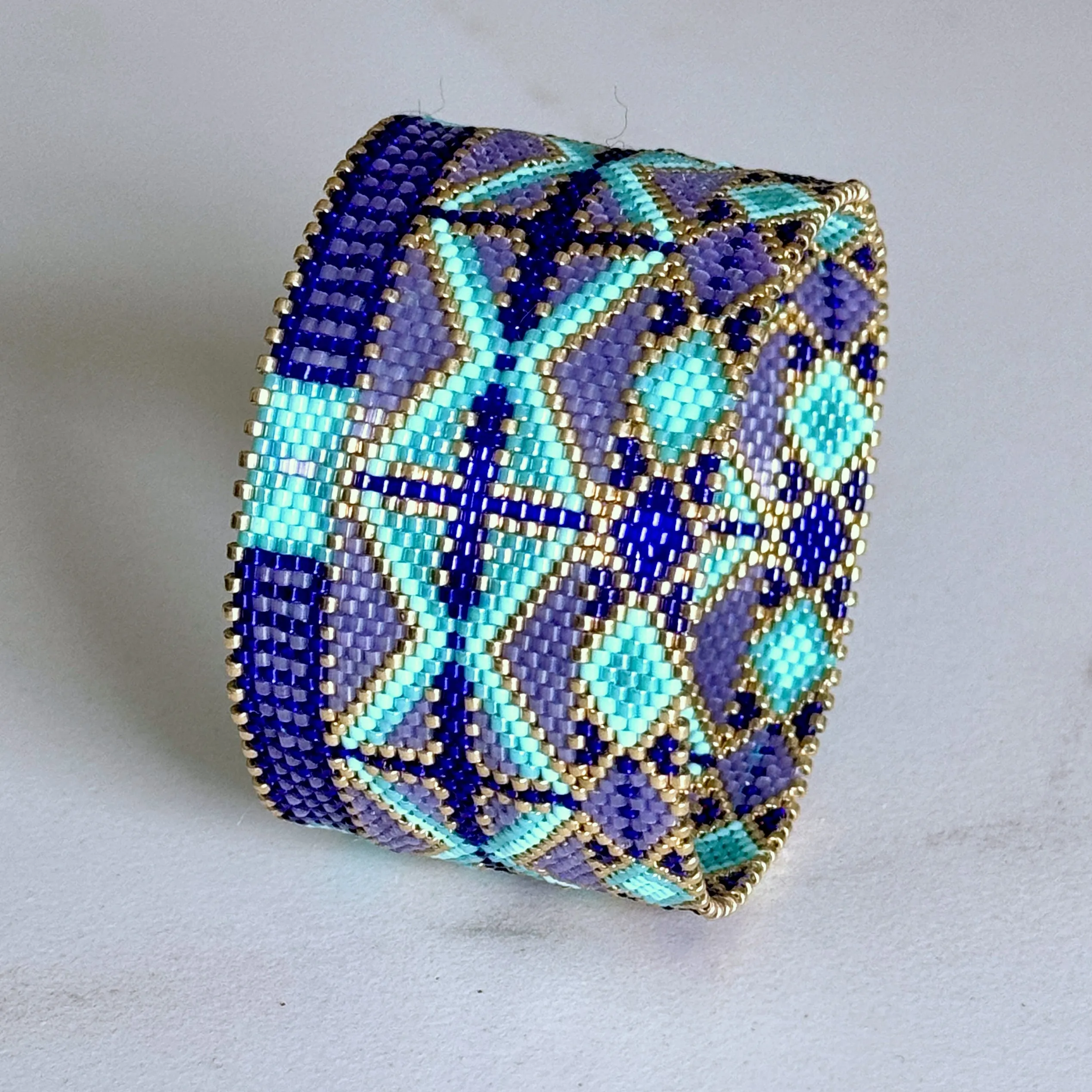 DIY Vertical Peyote Pattern - Bracelet ANTIBES