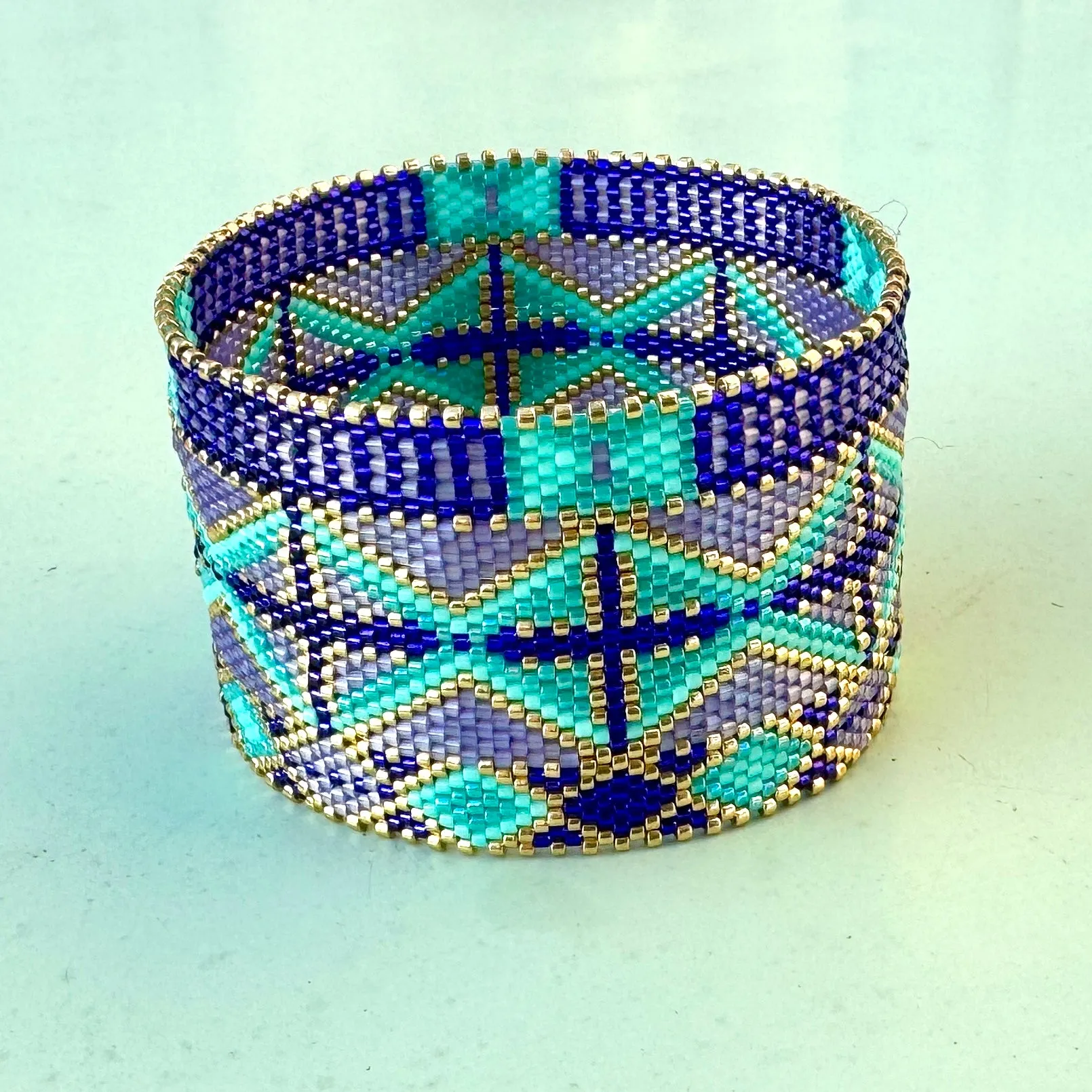 DIY Vertical Peyote Pattern - Bracelet ANTIBES