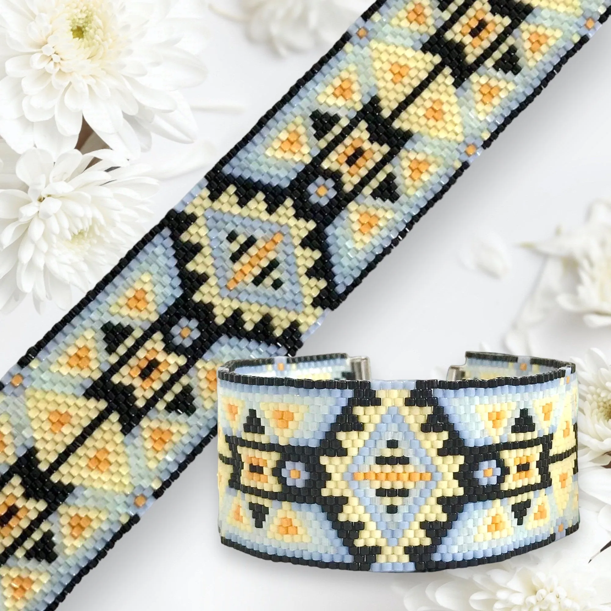 DIY Vertical Peyote Pattern - Bracelet BALI