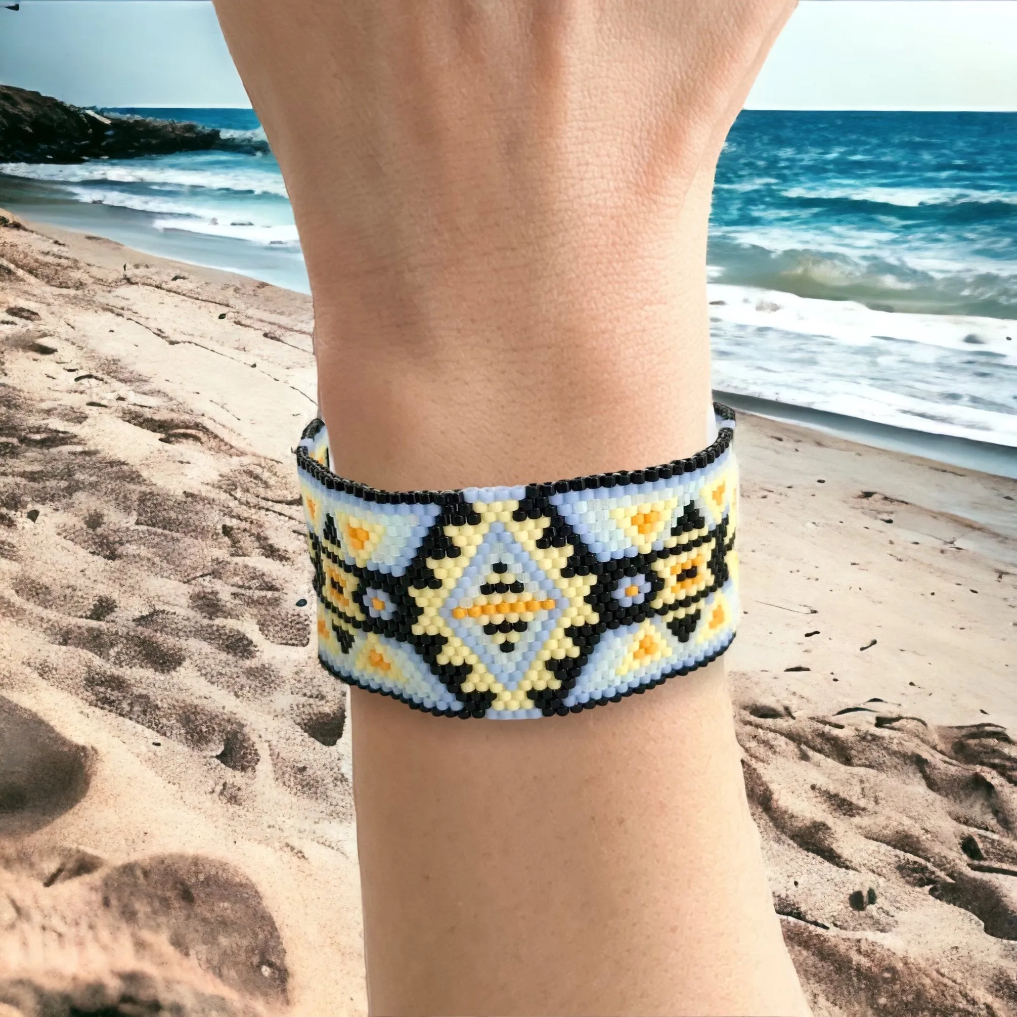 DIY Vertical Peyote Pattern - Bracelet BALI