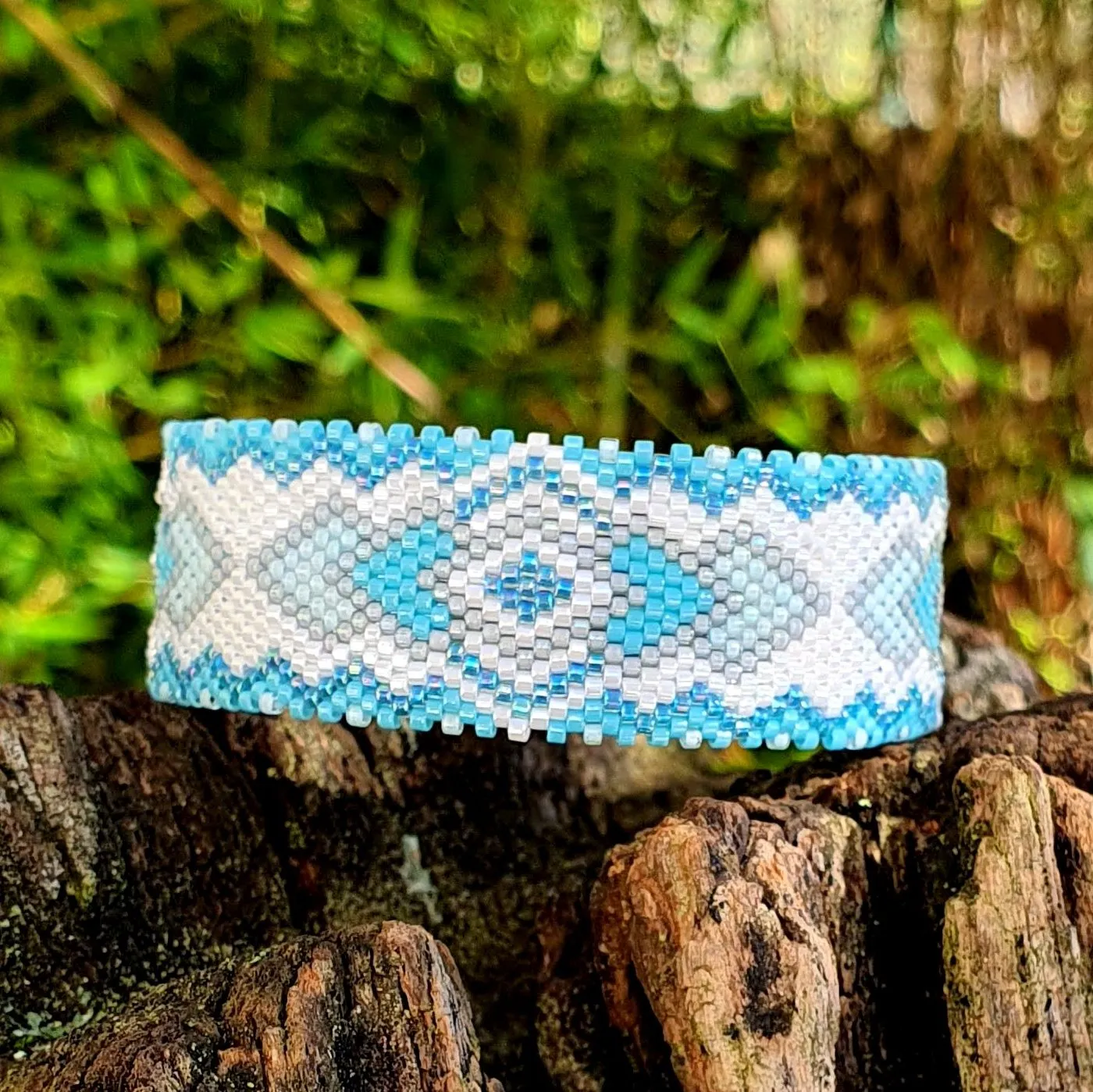 DIY Vertical Peyote Pattern - Bracelet CORFOU