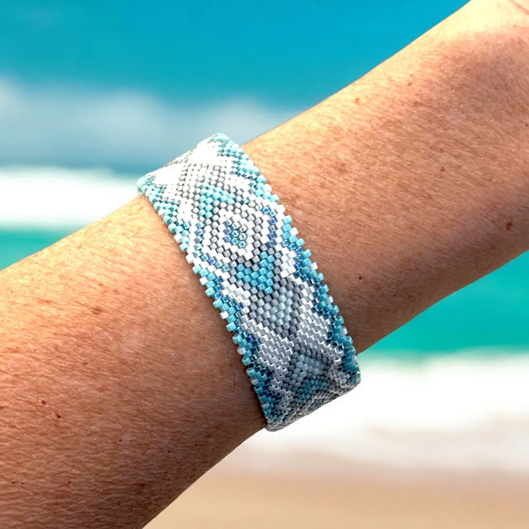 DIY Vertical Peyote Pattern - Bracelet CORFOU