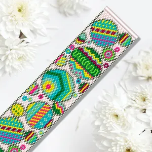 DIY Vertical Peyote Pattern - Bracelet EASTER BALLS