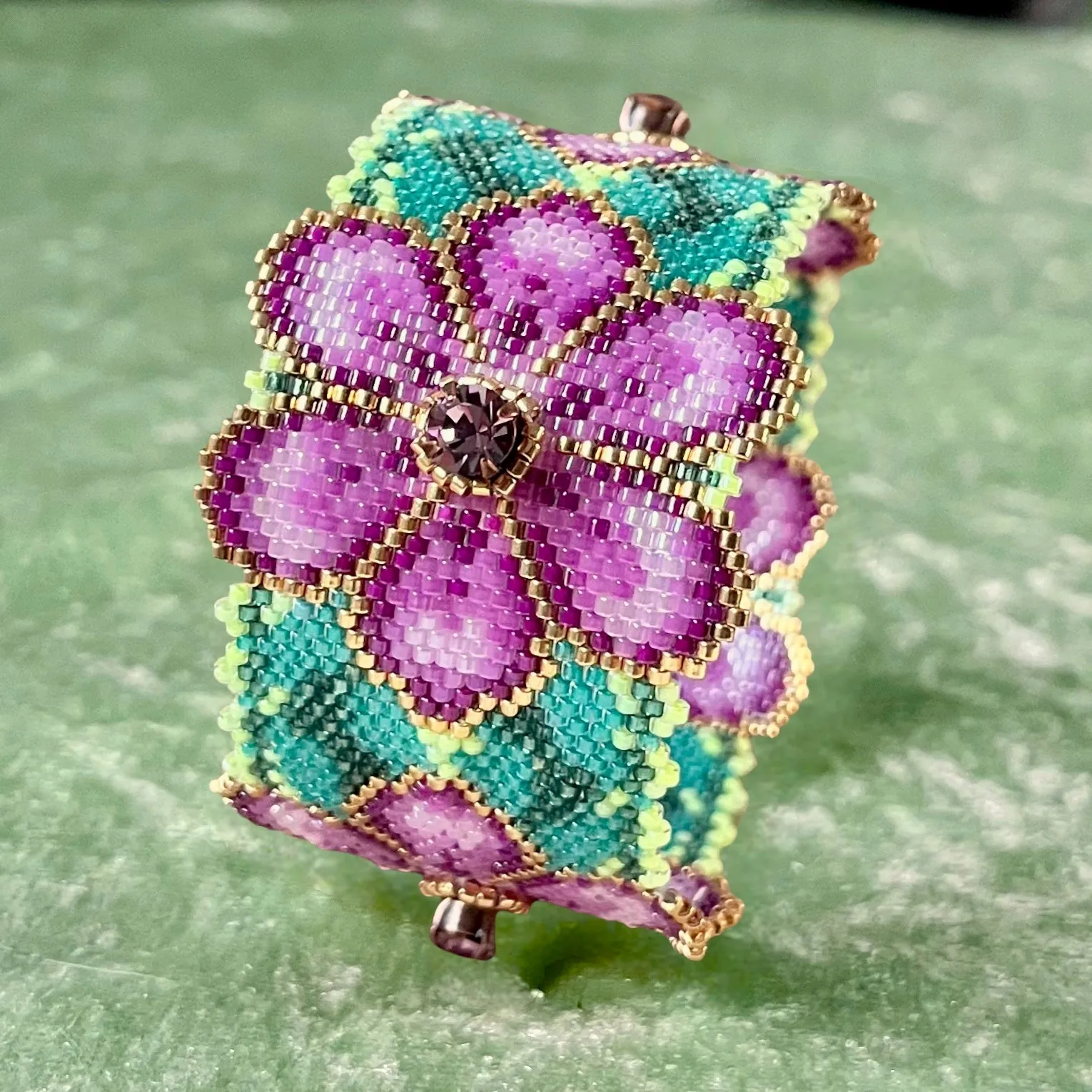 DIY Vertical Peyote Pattern - Bracelet ELOÏSE