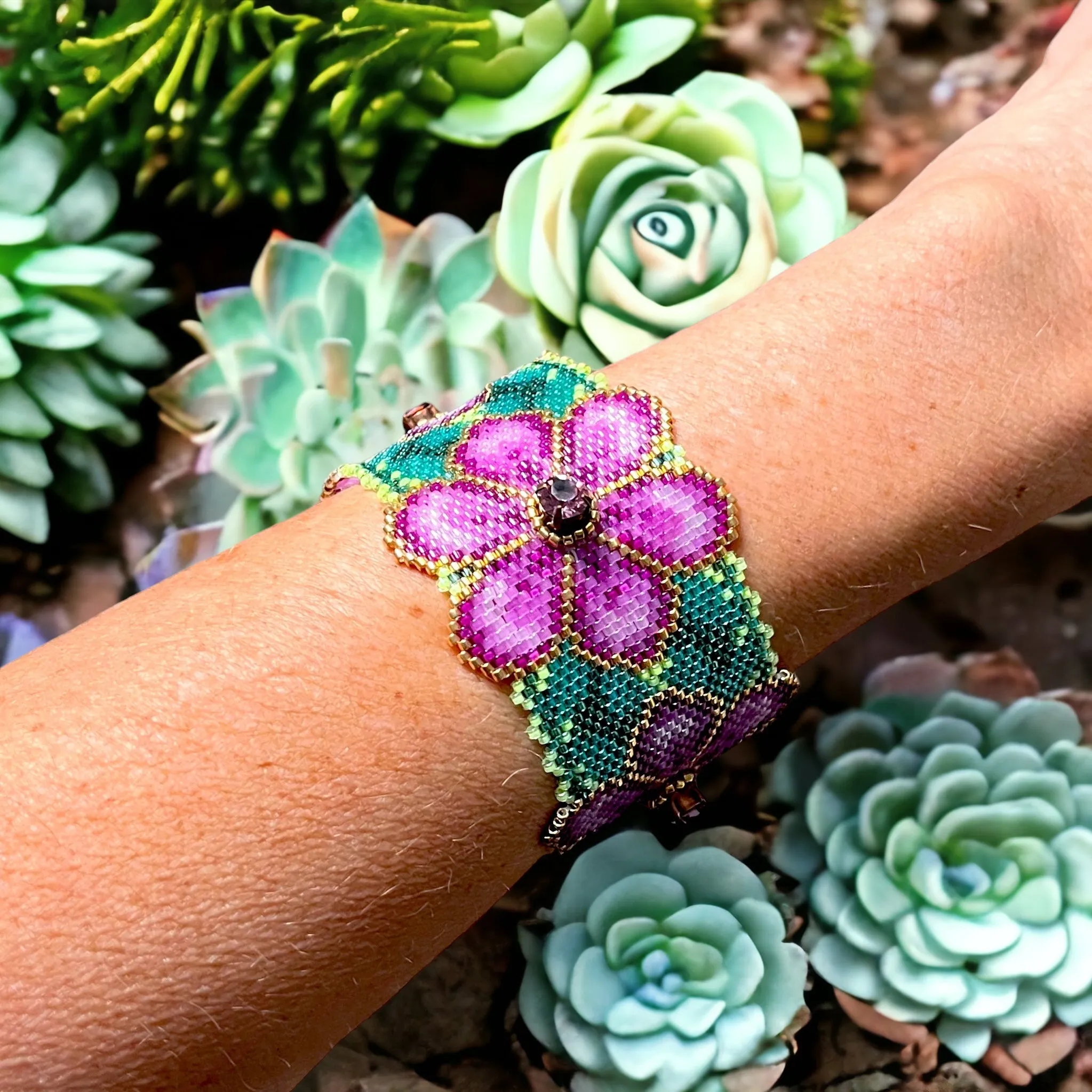 DIY Vertical Peyote Pattern - Bracelet ELOÏSE