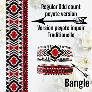 DIY Vertical Peyote Pattern - Bracelet KOCHI