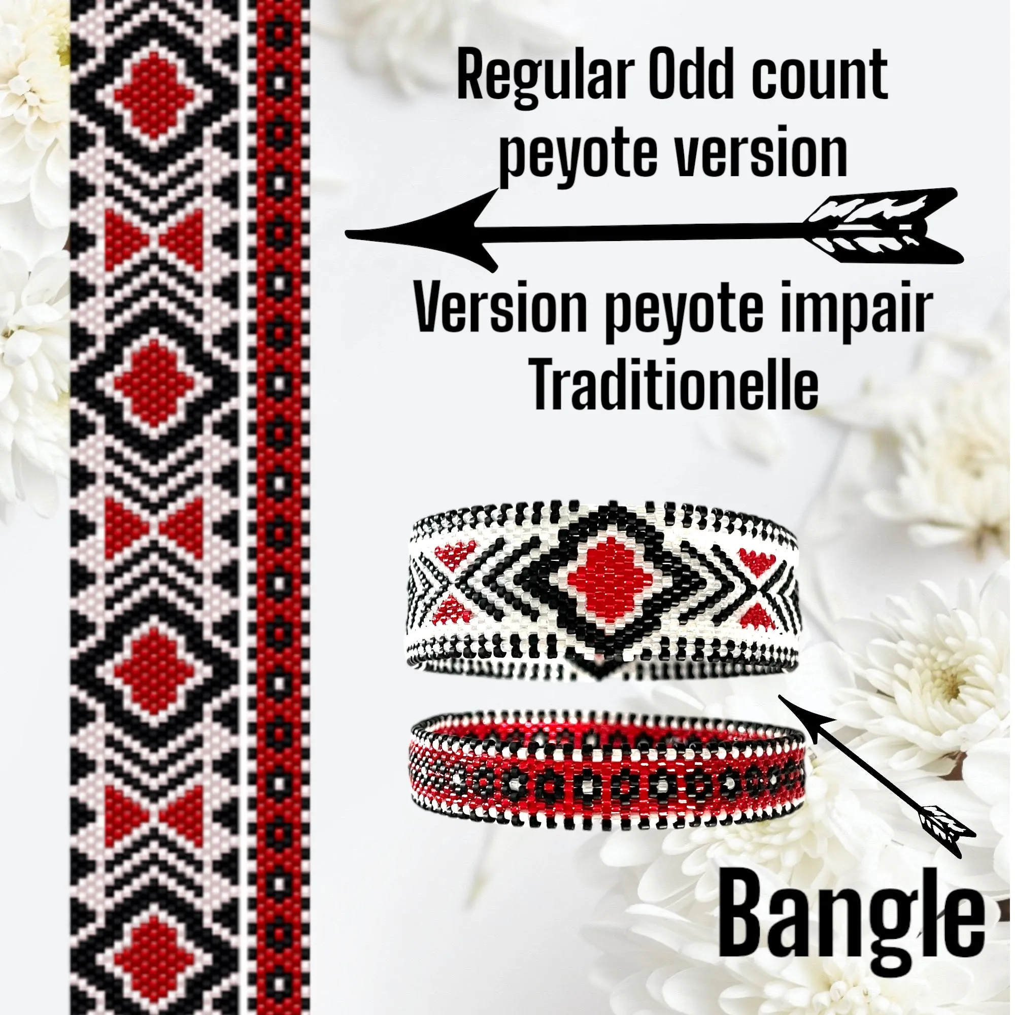 DIY Vertical Peyote Pattern - Bracelet KOCHI