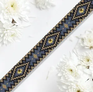 DIY Vertical Peyote Pattern - Bracelet MORELIA MINI