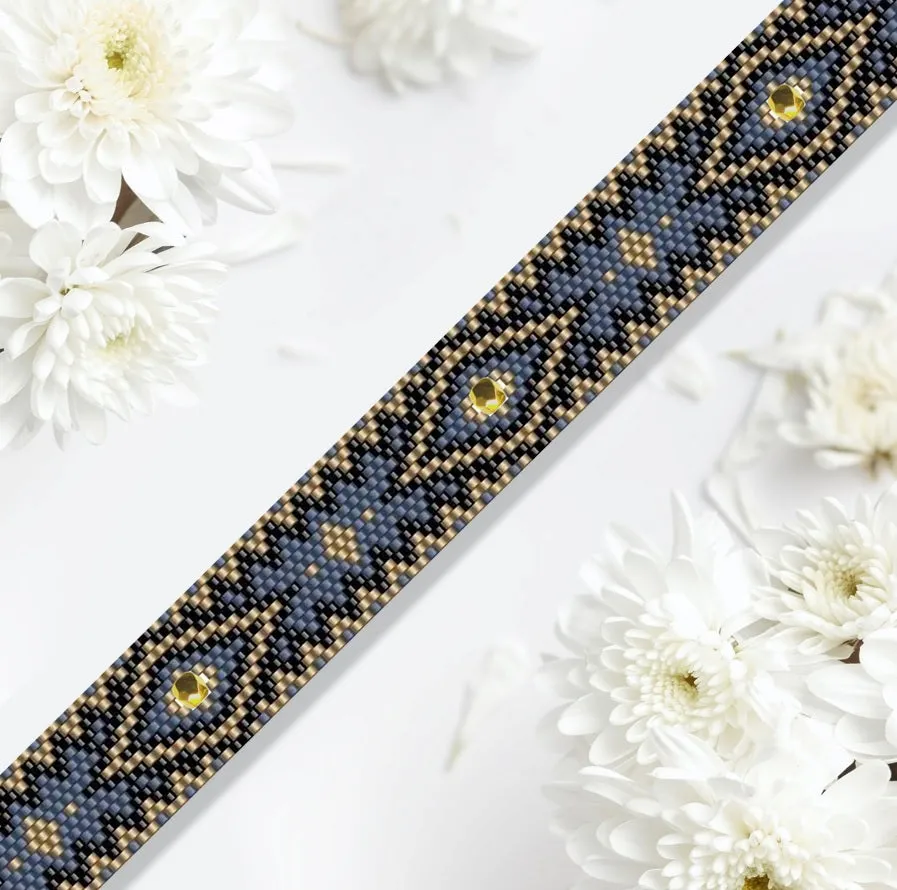 DIY Vertical Peyote Pattern - Bracelet MORELIA MINI