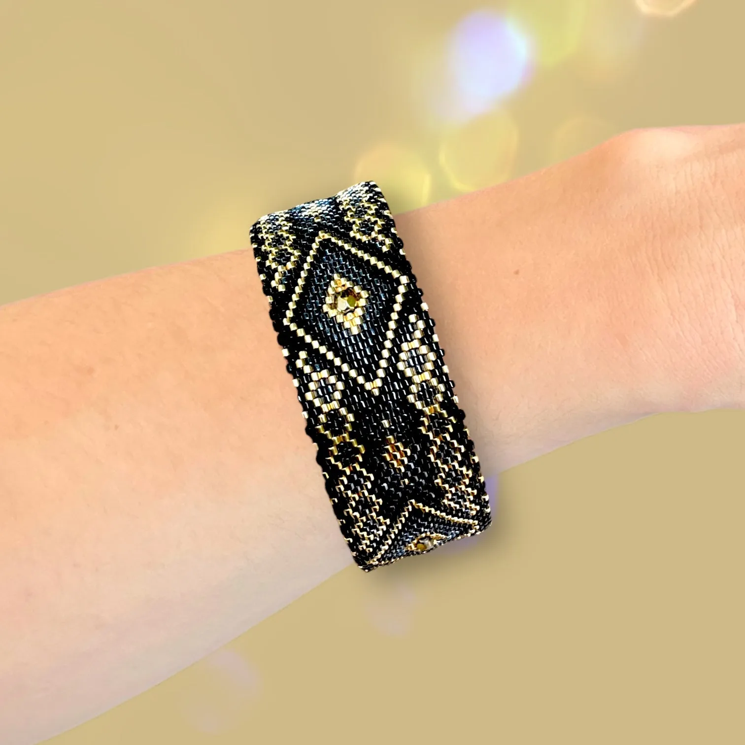 DIY Vertical Peyote Pattern - Bracelet MORELIA MINI
