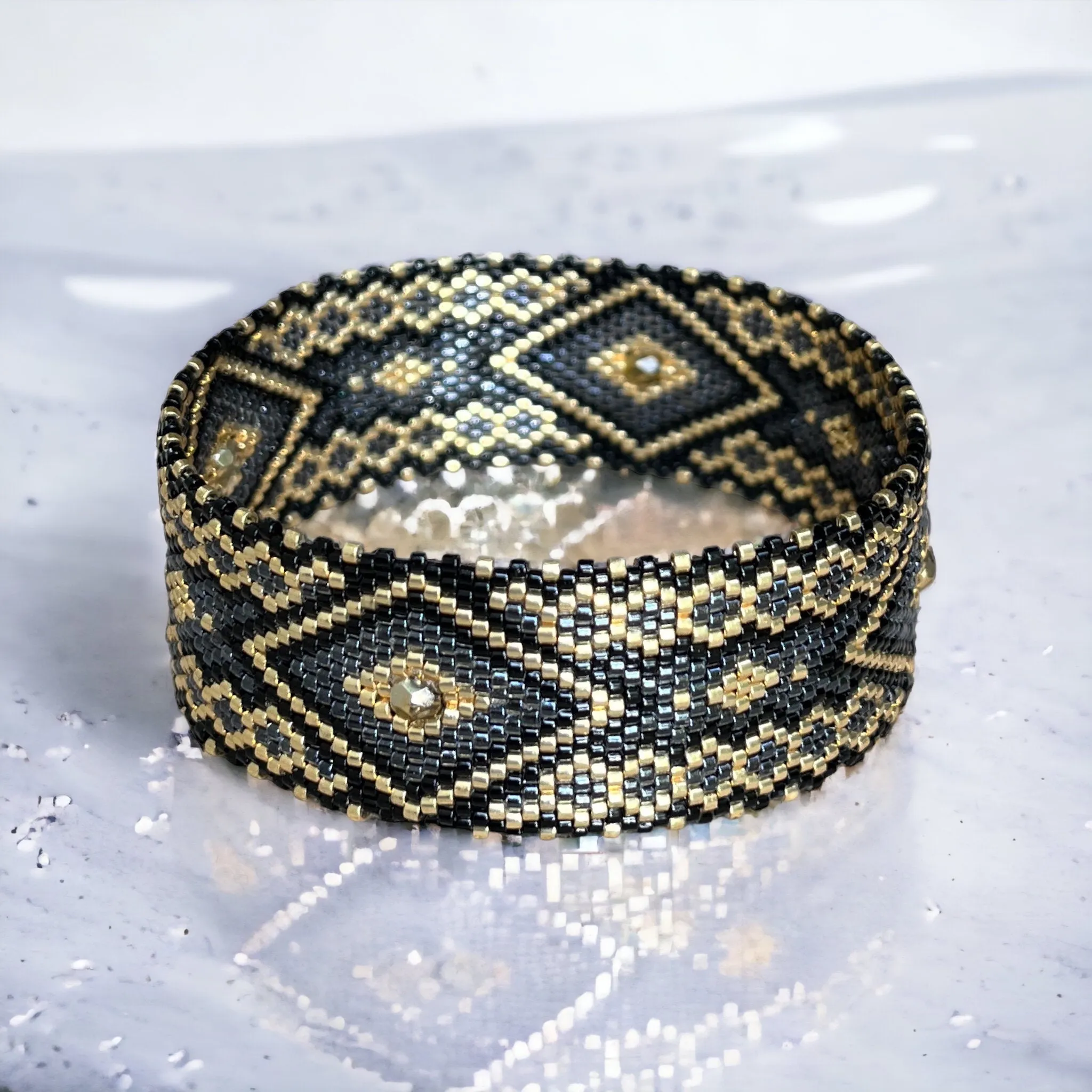 DIY Vertical Peyote Pattern - Bracelet MORELIA MINI