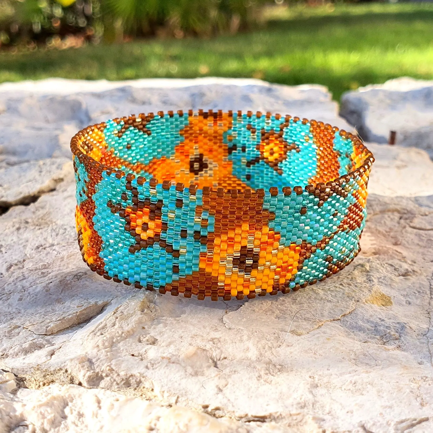 DIY Vertical Peyote Pattern - Bracelet ZOE