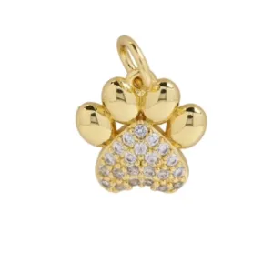 Dog Paw / Cat Paw Print Charm For Charm Necklace & Bracelet