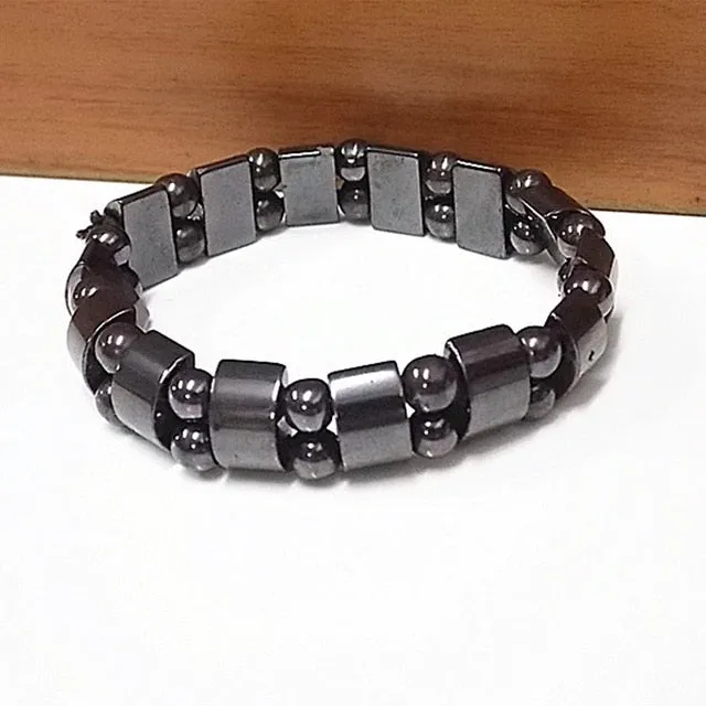 Double Hematite Tiger's Eye Bracelets Men Tiger Eye &amp; Hematite Charm Bracelets for Women Natural Energy Stone Bracelet Jewelry