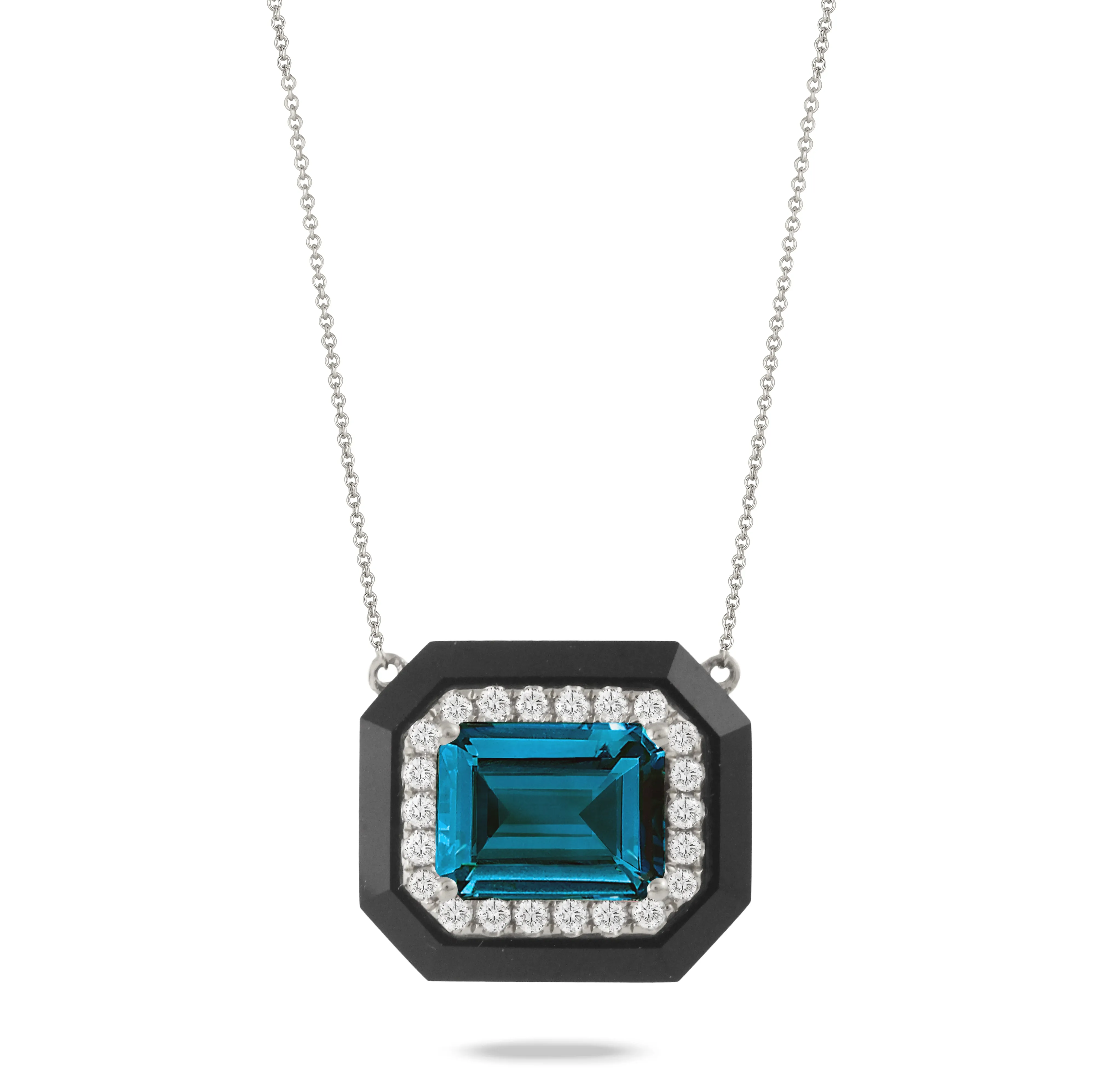 Doves London Blue Topaz Necklacce