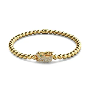 Dracarys | Gold | Crystal Dragon Charm Bracelet