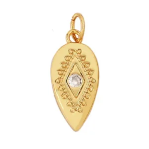 Drop CZ Charm For Charm Necklace & Bracelet