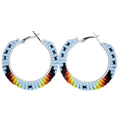 DYH Beaded Hoop Earrings