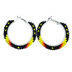 DYH Beaded Hoop Earrings