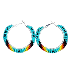 DYH Beaded Hoop Earrings