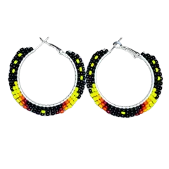 DYH Beaded Hoop Earrings