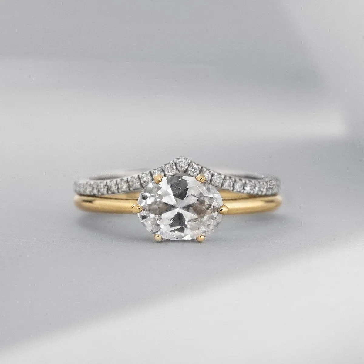 East-West Pixie Engagement Ring