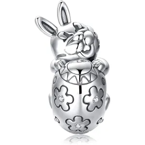 Easter Bunny Rabbit Bead Charm
