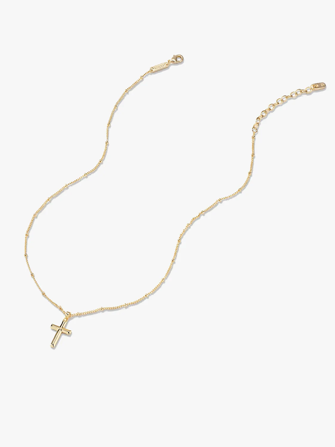 Edge Cross Necklace