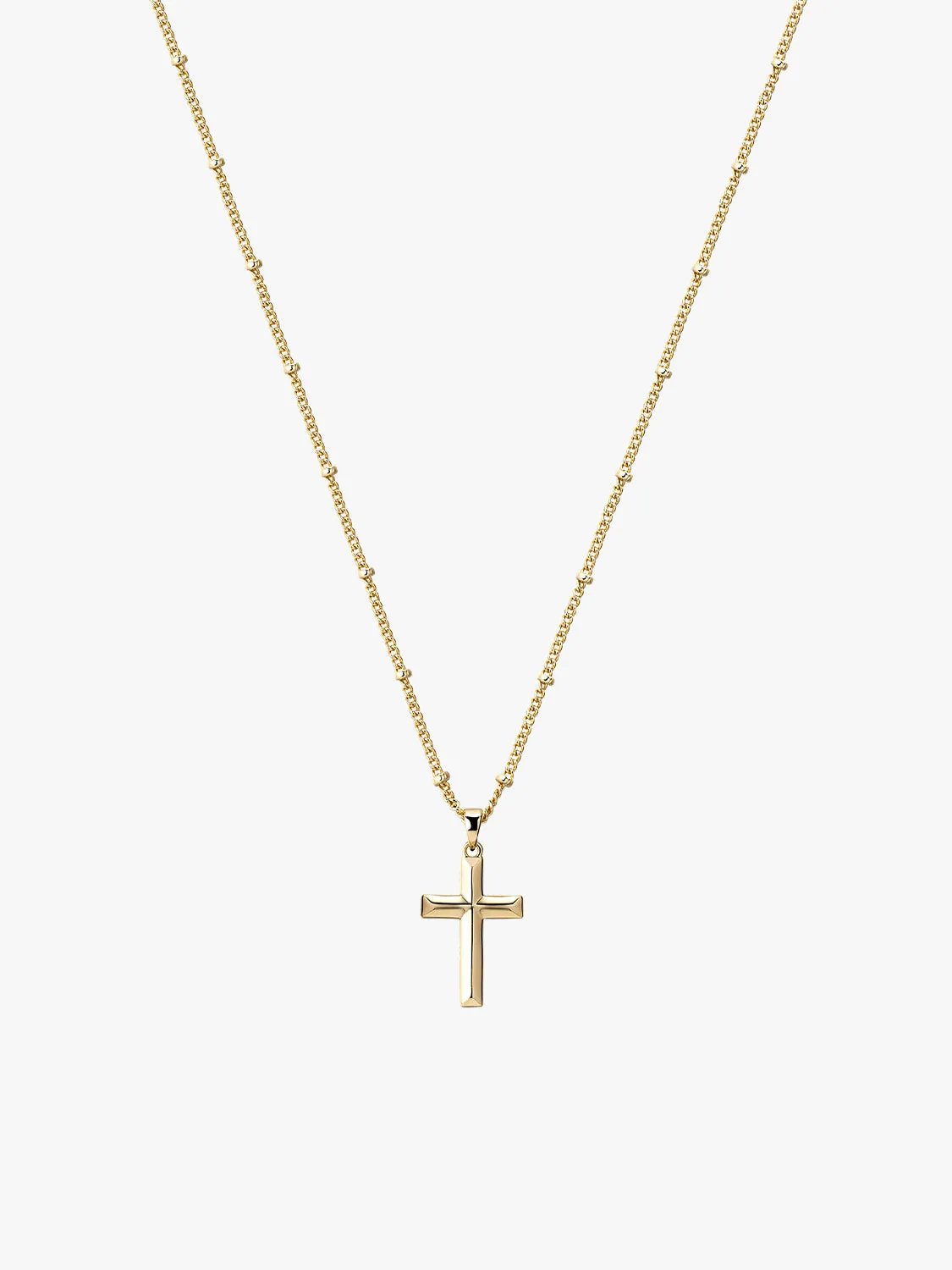 Edge Cross Necklace