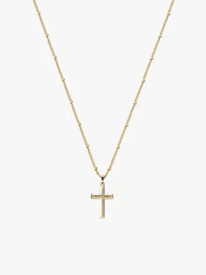 Edge Cross Necklace