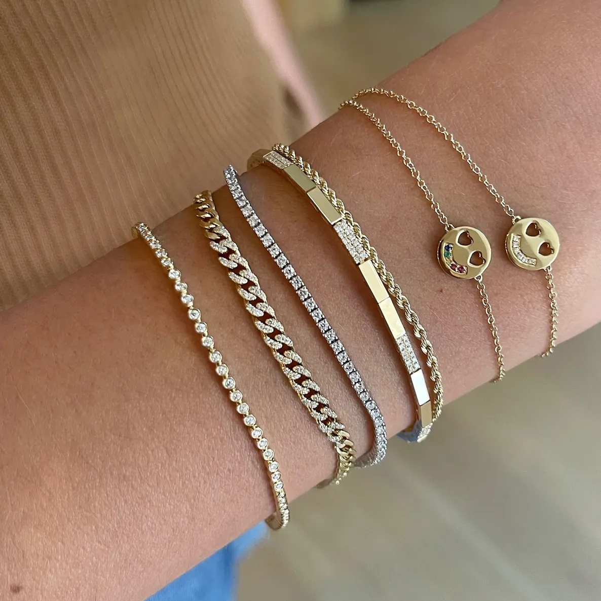 EF Collection Rainbow Happiness Bracelet