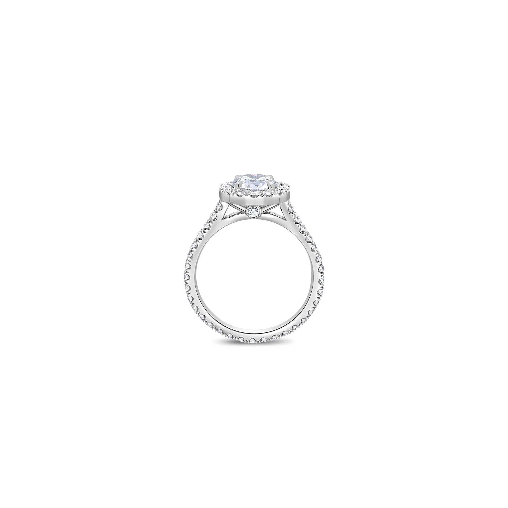 Elle Halo Engagement Ring (GIA Round 1.00ct)