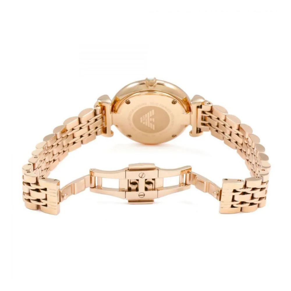 Emporio Armani Women's Analog Off-White Dial  Watch