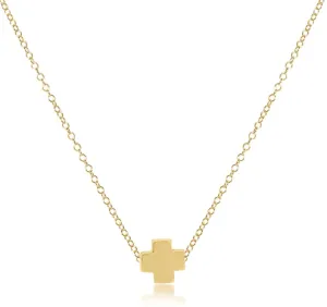 enewton 16" Gold Necklace - Signature Cross Gold