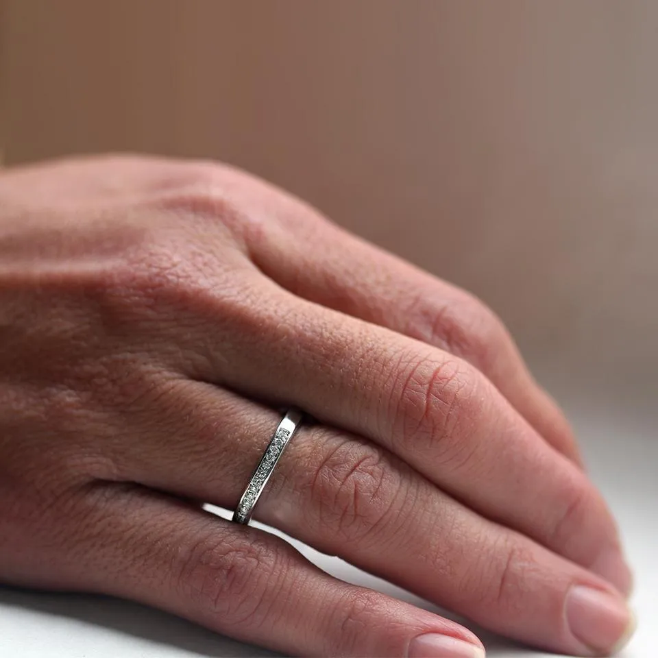 Engagement and wedding ring set