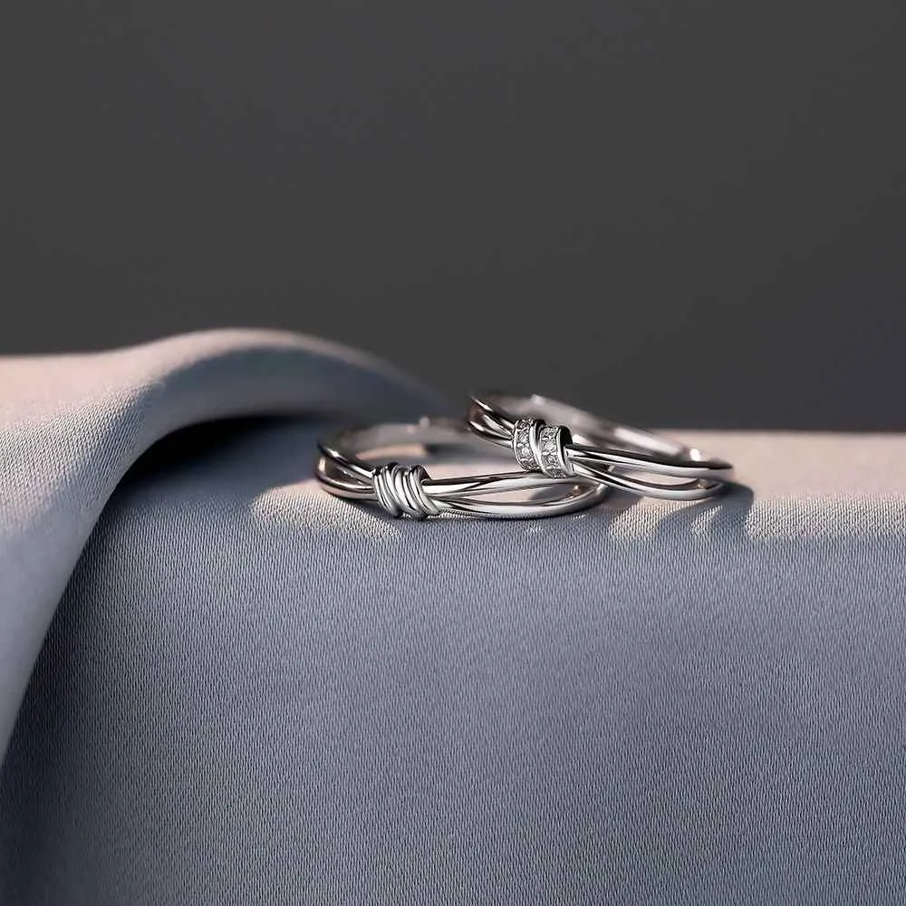 Engagement Rings for Couples - Lover's Knot Ring